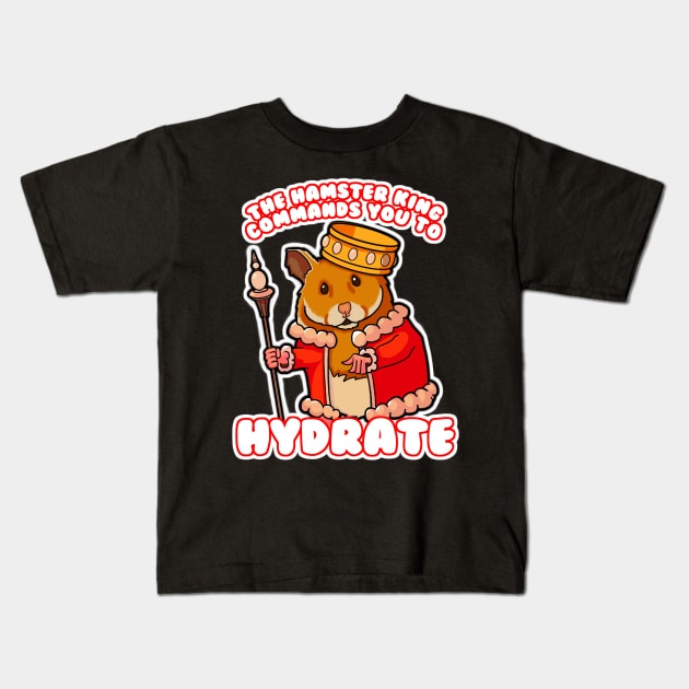 Fun hydrate and drink water reminder Kids T-Shirt by Duckfieldsketchbook01